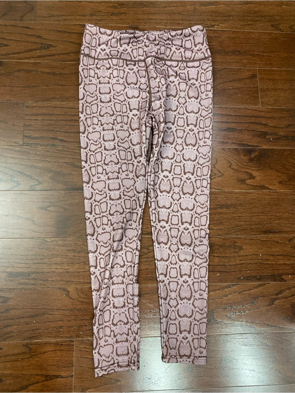 BSP Better Sports Performance Womens High Waist Rose Python Snake Print Size XL